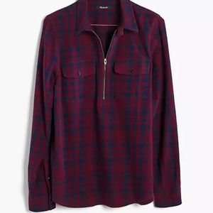 Zip-Front Madewell Flannel